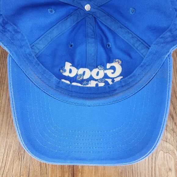Life is Good Vibes Hat Cap Strap Back Blue Casual Mom Women Canvas Gardening Sun - Picture 8 of 11
